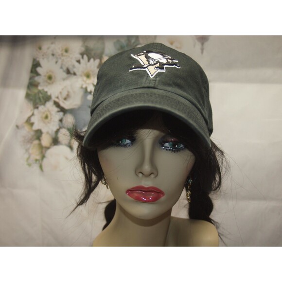 Vtg Pittsburgh Penguins NHL Hockey Twins Enterprise Fitted Hat Cap Size M Unisex - Picture 3 of 6